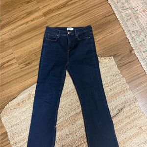 Levi's Women's Deep Indigo Crop Flare Jeans